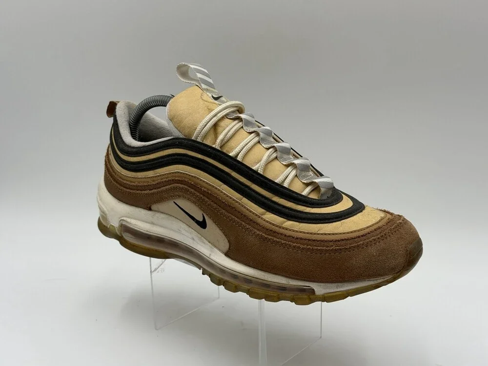 Nike Air Max 97 Men’s Size 8.5 Brown Sneakers 2018 Style 921826-201 Fast Ship